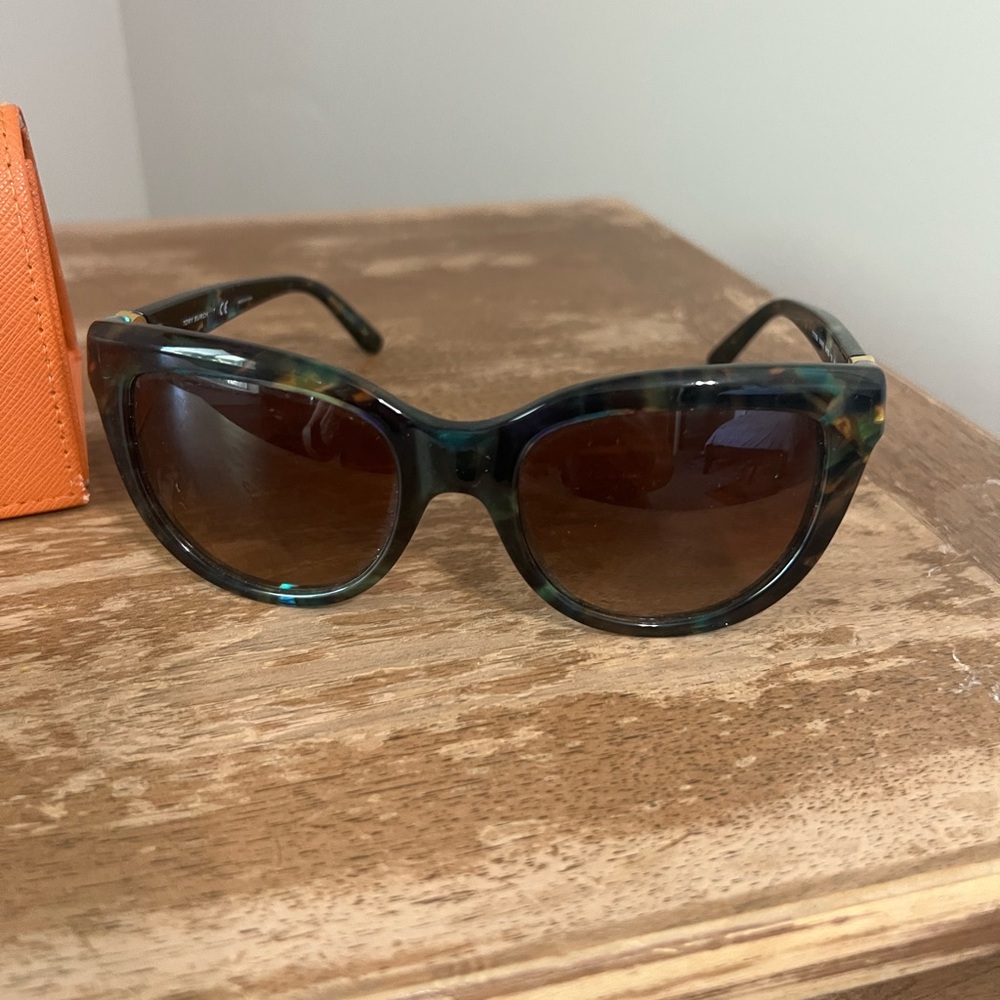 Tory Burch Green Tortoise Sunglasses
